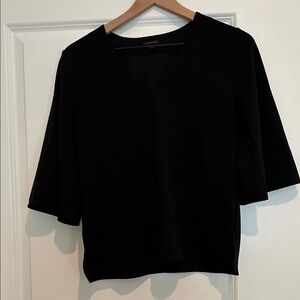 Ann Taylor Black V-Neck Top